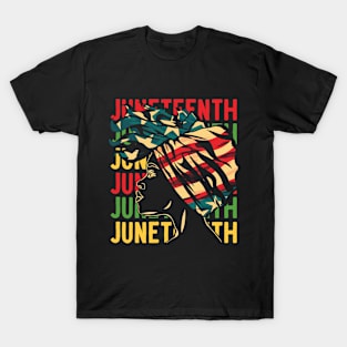 Black History Juneteenth Art for Men, Women, Girls T-Shirt